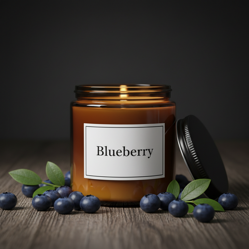 Blueberry Signature Natural Candle - 9 0z Medium Size