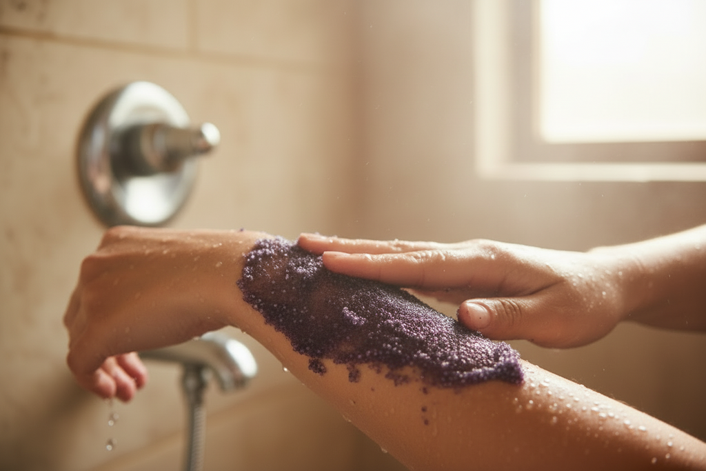 Blueberry Body Scrub - 9 0z 100% Natural Ingredients