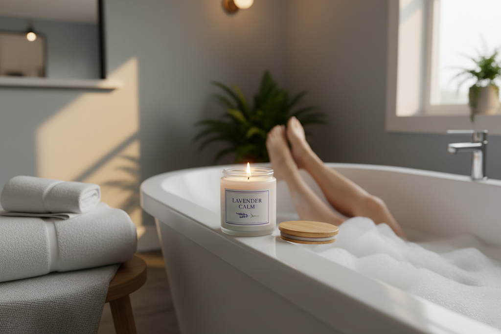 Sweet Lavender Signature Natural Candle - 7 0z Small Size