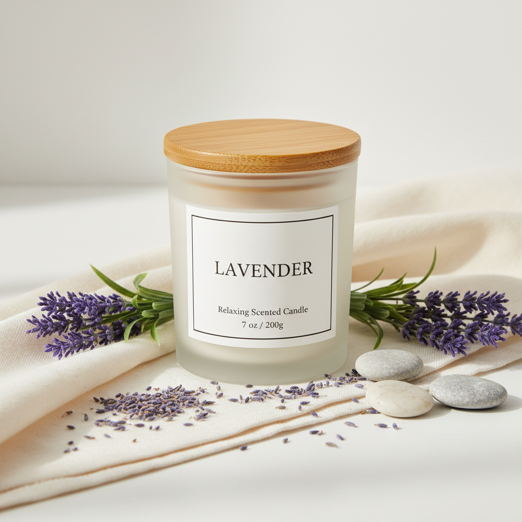 Sweet Lavender Signature Natural Candle - 7 0z Small Size