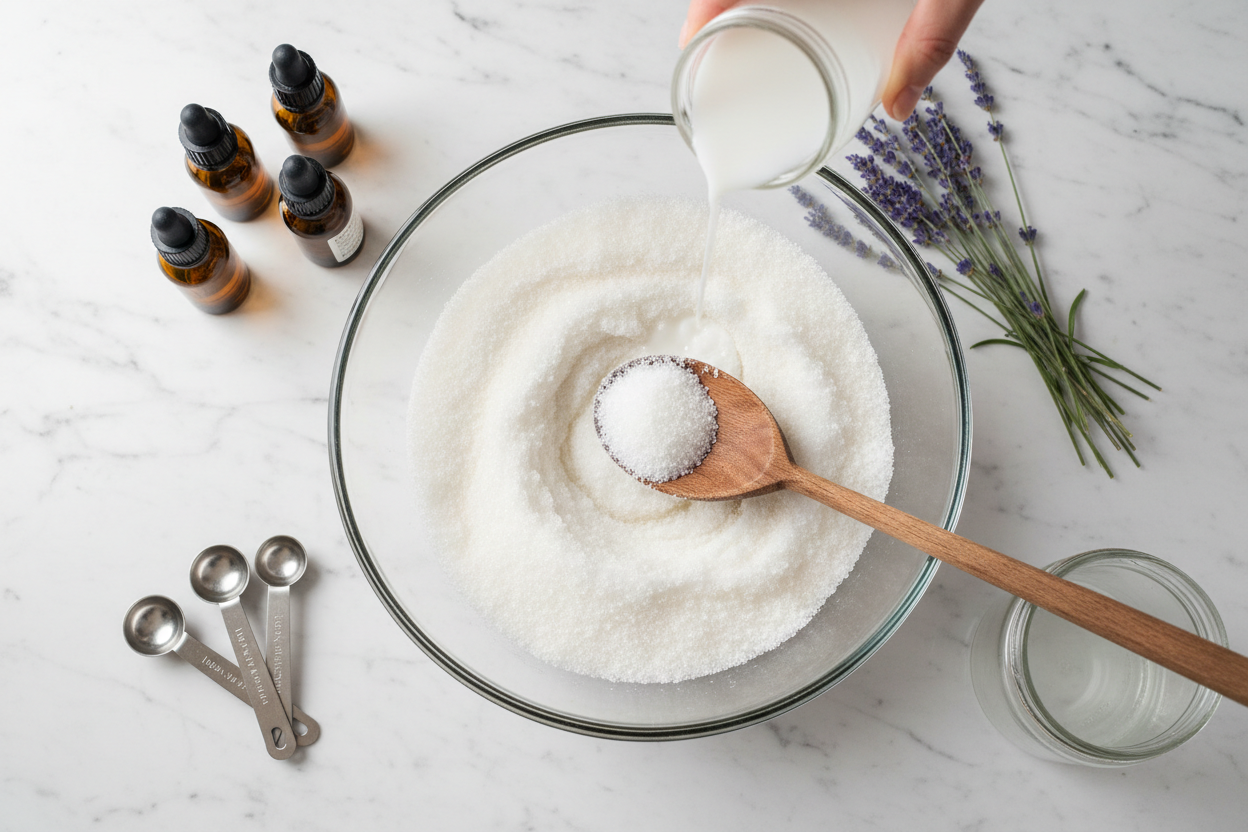 Lavender Body Scrub & Exfoliator - 9 0z 100% Natural Ingedients