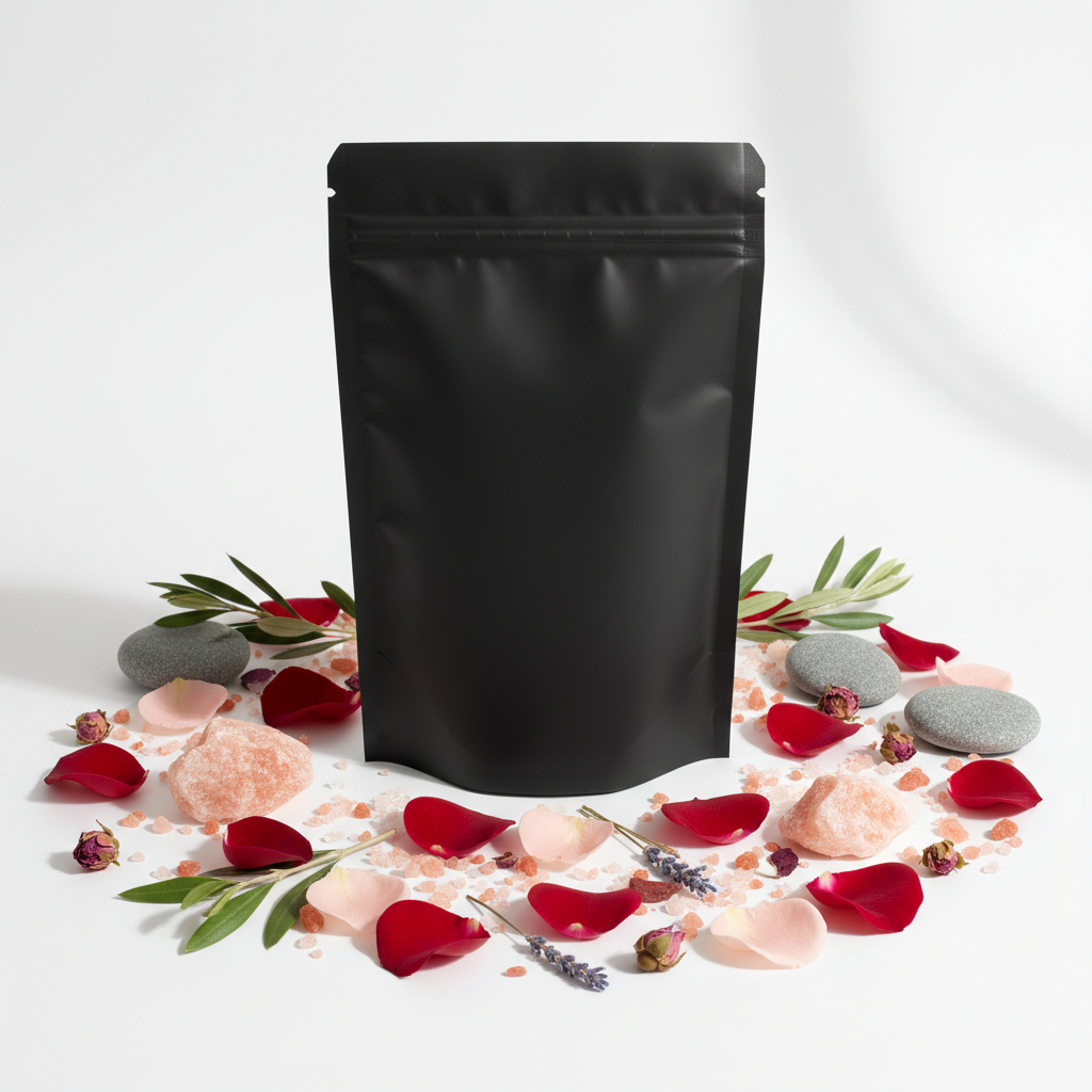 Sugared Rose Petal Natural Bath Salt Soak - 400g 100% All Natural Ingredients