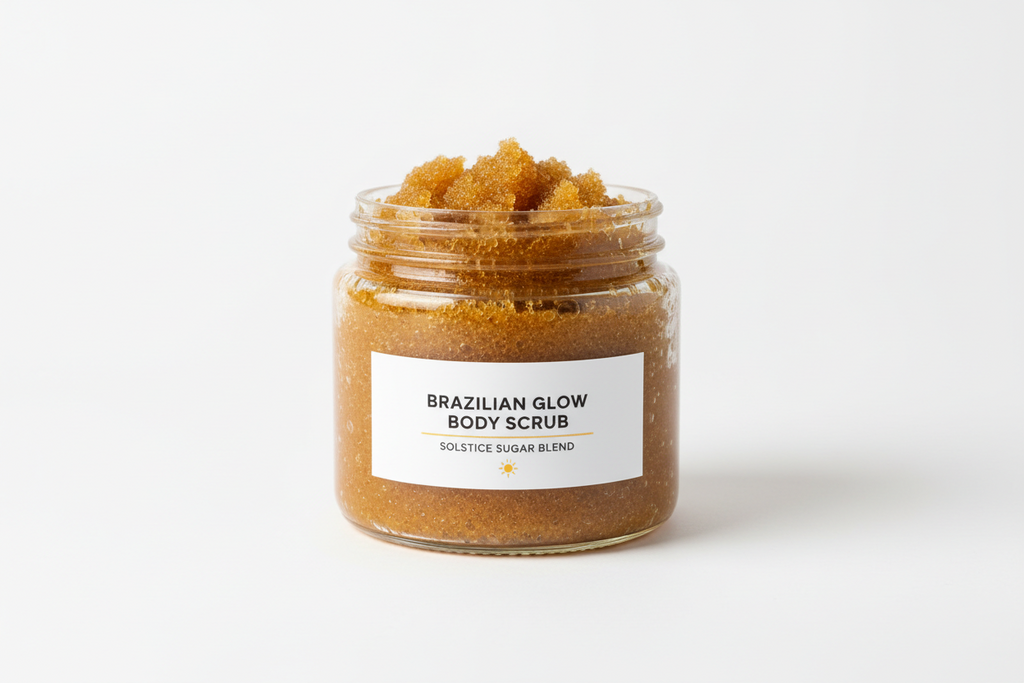 Brazilian Crush Body Scrub & Exfoliator - 9 0z 100% Natural Ingredients