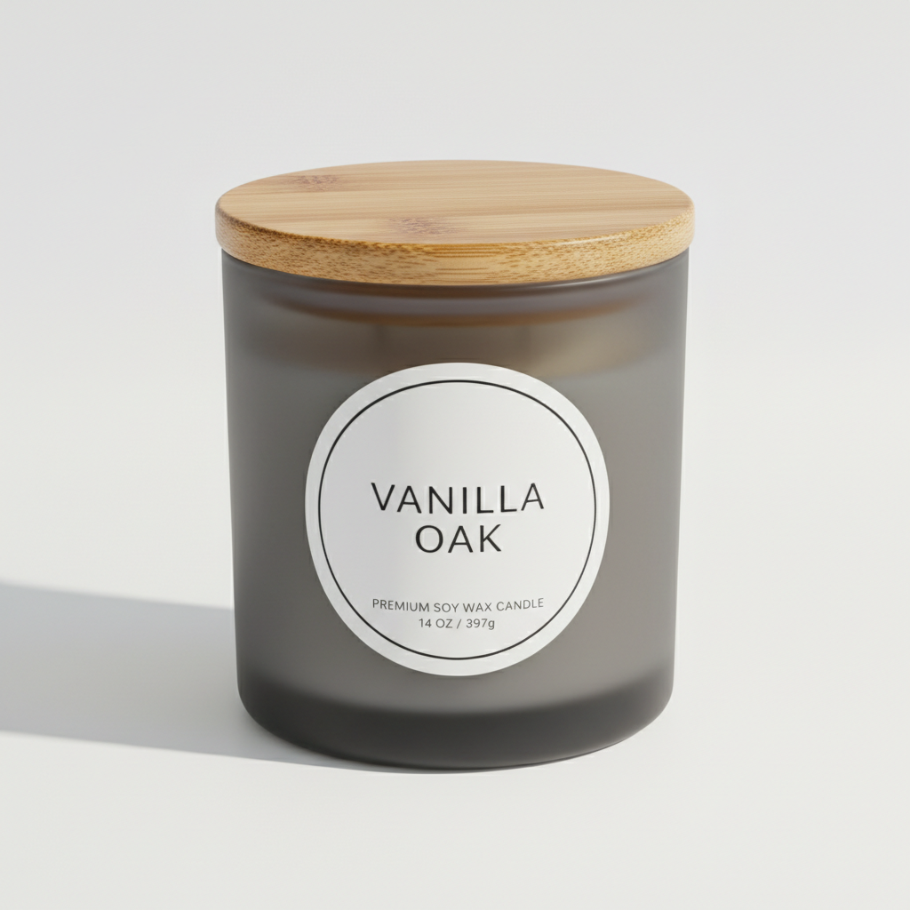 Vanilla Oak Signature Natural Candle - 14 oz Large