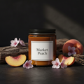 Market Peach Signature Natural Candle - 9 0z Medium