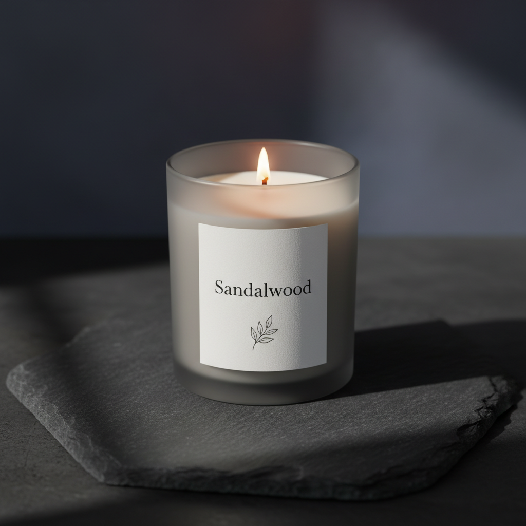 Sandalwood Signature Natural Candle - 14 oz Large