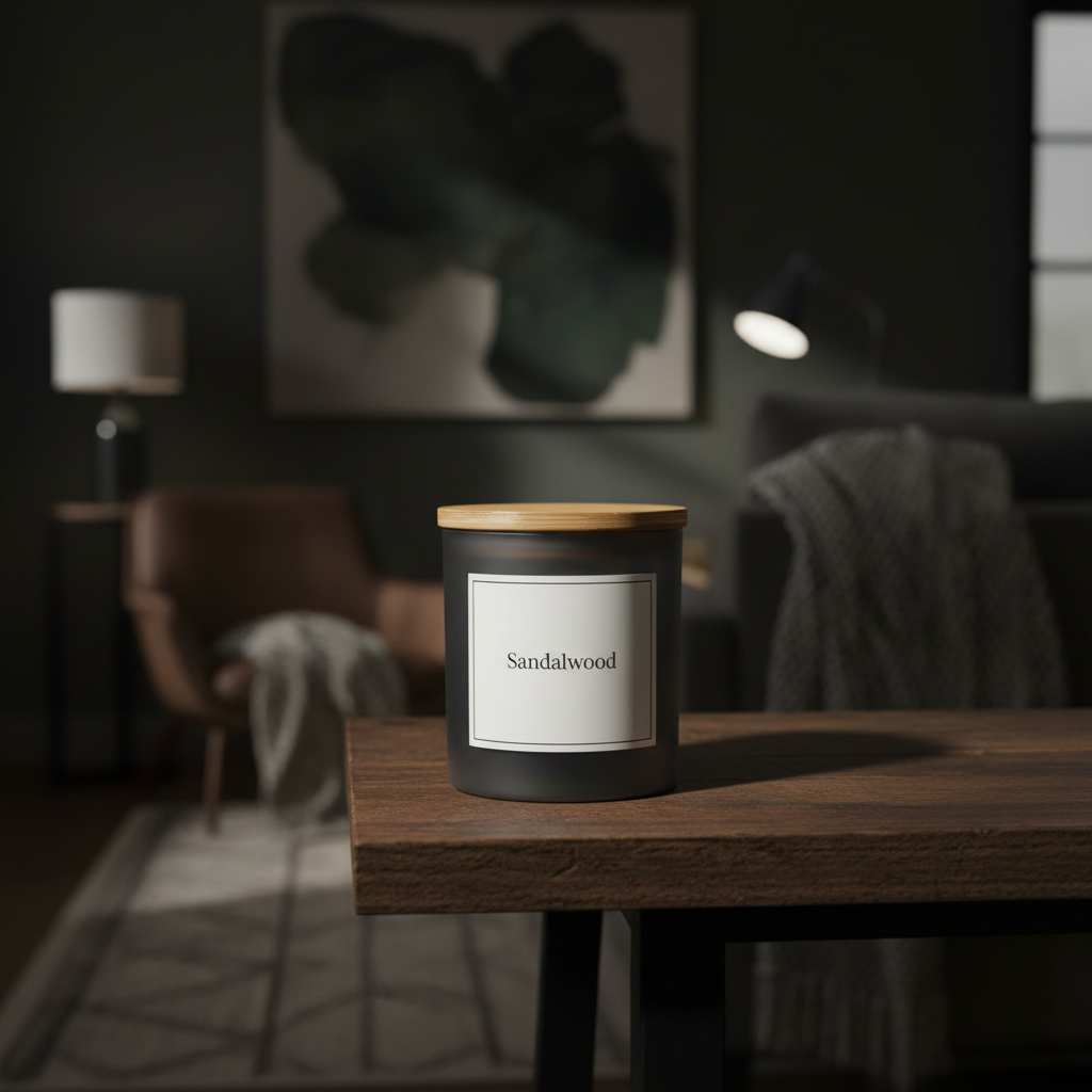 Sandalwood Signature Natural Candle - 14 oz Large