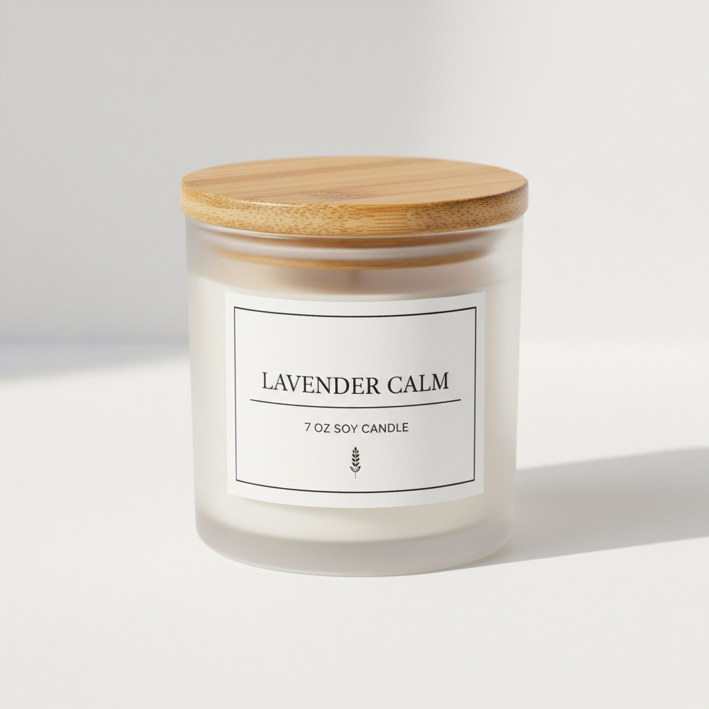 Sweet Lavender Signature Natural Candle - 7 0z Small Size